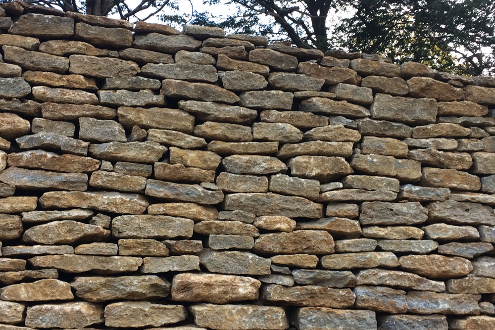 marble dry stone walling