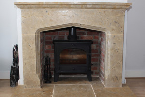 Sherborne Stone bespoke fireplace