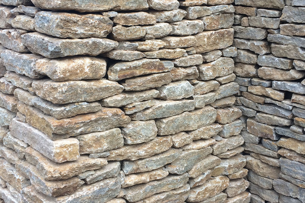 marble dry stone walling